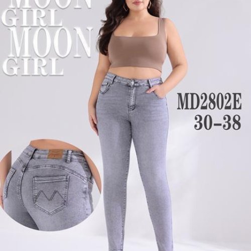 Джинсы Miss Kurry (30-38) MD2802E l.grey (деми) Miss Kurry MD2802E l.grey