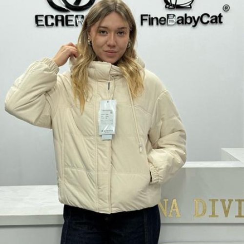 Куртка Orange Chinese (S-2XL) 6626 milk (деми) Orange Chinese 6626 milk