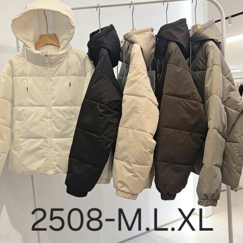 Куртка Oukali (M-2XL) 2508 milk (деми) Oukali 2508 milk