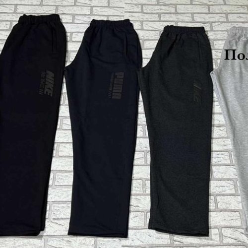 Штаны спорт Shon (50-58) S2478 black (деми) Shon S2478 black