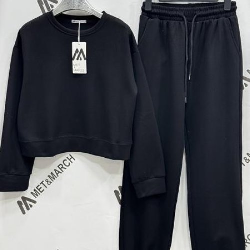 Костюм спорт Met&March (S-L) 1196 black (деми) Met&March 1196 black