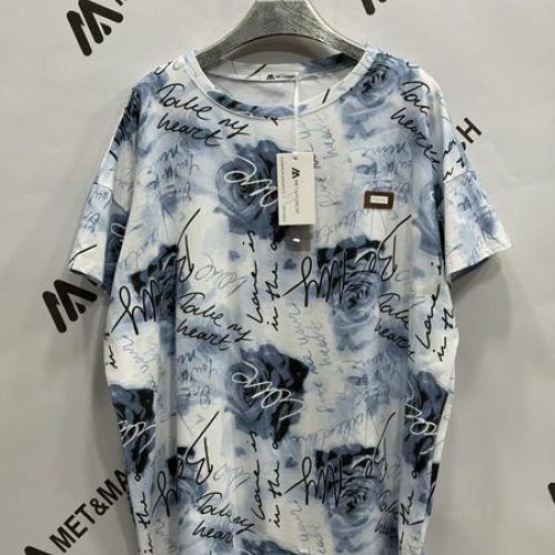 Футболка Met&March (one size) 2499-12 blue (лето) Met&March 2499-12 blue