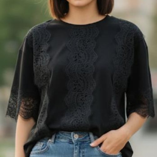 Футболка Met&March (one size) 1810 black (лето) Met&March 1810 black