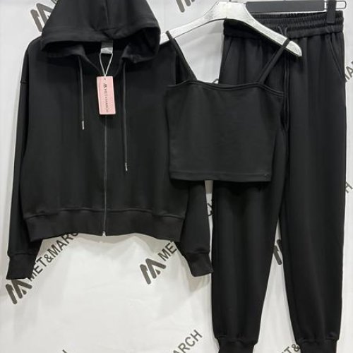 Костюм спорт Met&March (S-L) 3035 black (деми) Met&March 3035 black