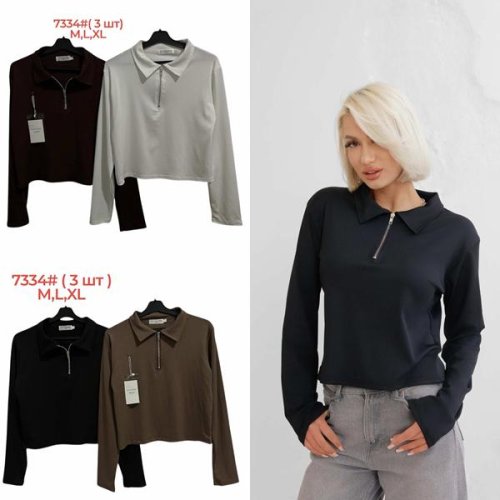 Свитер Katty (M-XL) 7337 d.brown (деми) Katty 7337 d.brown