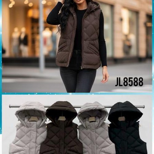 Жилетка Шаолинь (M-2XL) JL8588 brown (деми) Шаолинь JL8588 brown