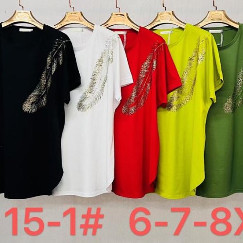Футболка Immei (6XL-8XL) 9115-1 green (лето) Immei 9115-1 green