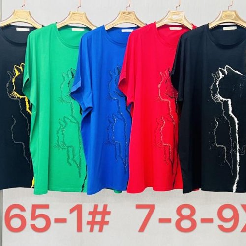 Футболка Immei (7XL-9XL) 7165-1 blue (лето) Immei 7165-1 blue