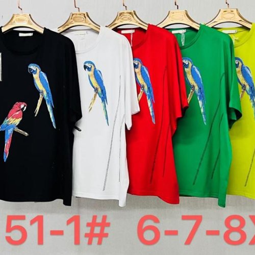 Футболка Immei (6XL-8XL) 9151-1 red (лето) Immei 9151-1 red