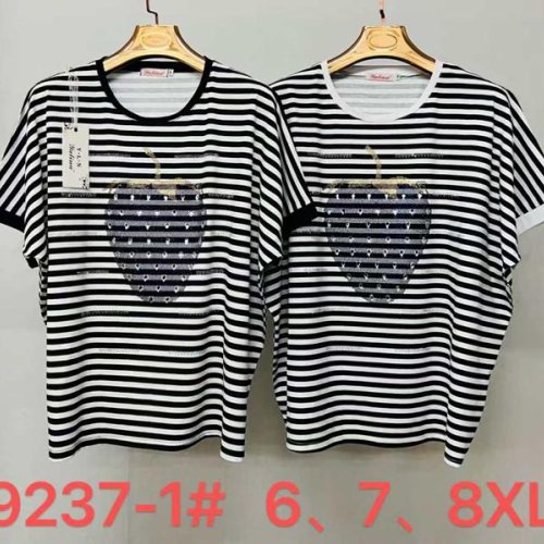 Футболка Immei (6XL-8XL) 9237-1 white (лето) Immei 9237-1 white