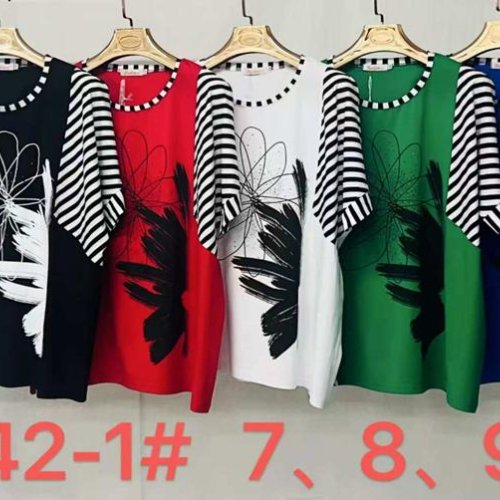 Футболка Immei (7XL-9XL) 9242-1 wihte (лето) Immei 9242-1 wihte