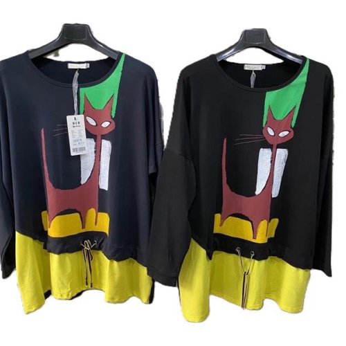 Свитер Immei (6XL-8XL) 2697 black (деми) Immei 2697 black