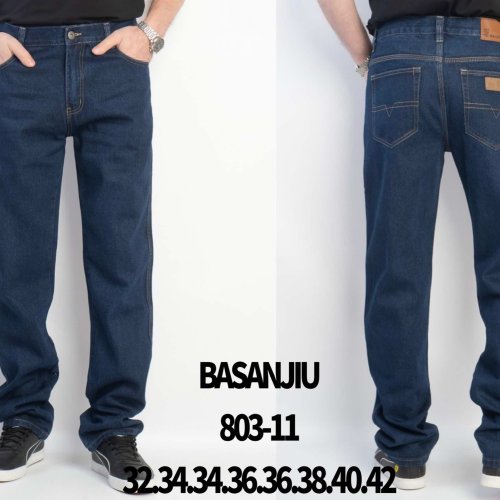 Джинсы Basanjiu (32-42) 803-11 blue (деми) Basanjiu 803-11 blue