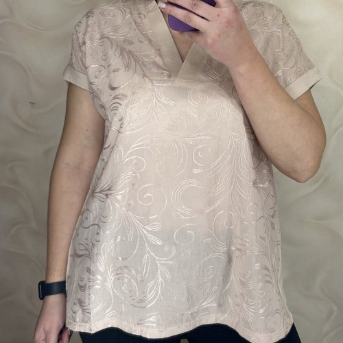 Футболка LeVisha (M-2XL) 26003 beige (лето) LeVisha 26003 beige