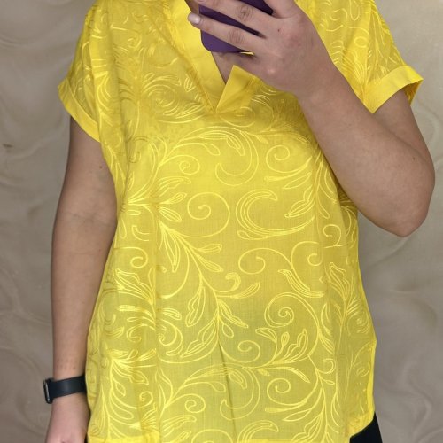 Футболка LeVisha (M-2XL) 26003 yellow (лето) LeVisha 26003 yellow