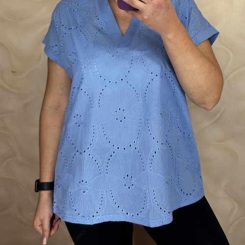 Футболка LeVisha (M-2XL) 26004 l.blue (лето) LeVisha 26004 l.blue