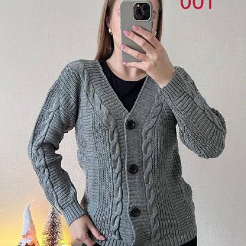 Кофта FSN (42-48) 001 grey (деми) FSN 001 grey