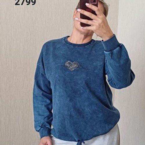 Свитер FSN (48-54) 2799 blue (деми) FSN 2799 blue