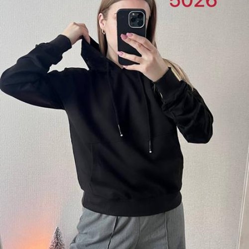 Худи FSN (42-48) 5026 black (деми) FSN 5026 black