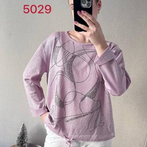 Свитер FSN (46-52) 5029-1 pink (деми) FSN 5029-1 pink