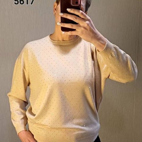 Свитер FSN (46-50) 5617 l.beige (деми) FSN 5617 l.beige