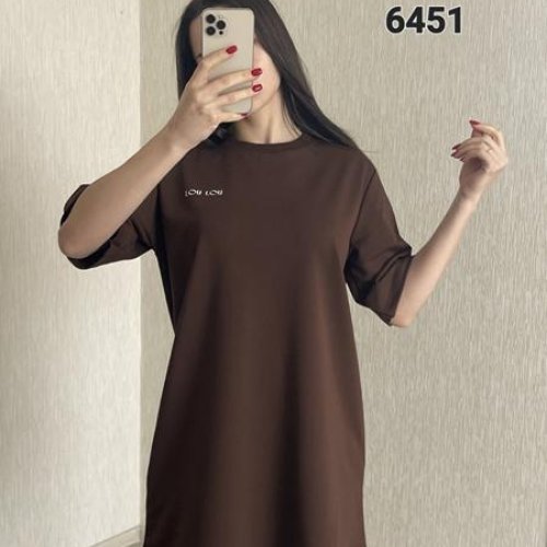 Туника FSN (44-48) 6451 brown (лето) FSN 6451 brown