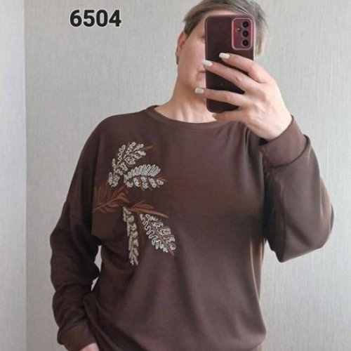 Свитер FSN (52-58) 6504 brown (деми) FSN 6504 brown