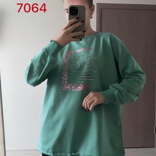 Свитер FSN (48-54) 7064 green (деми) FSN 7064 green