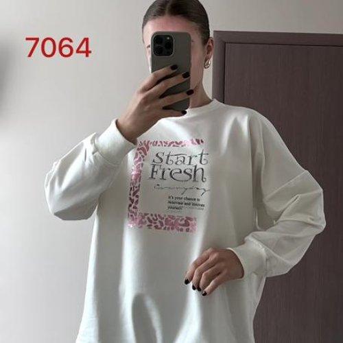 Свитер FSN (48-54) 7064 white (деми) FSN 7064 white