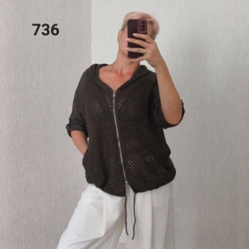 Кофта FSN (50-54) 736 brown (лето) FSN 736 brown