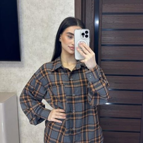 Рубашка Valentina (42-48) 6 d.grey (деми) Valentina 6 d.grey