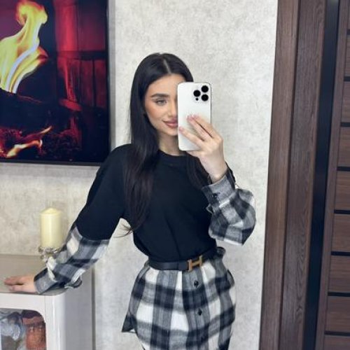 Рубашка Valentina (42-48) 7 black (деми) Valentina 7 black