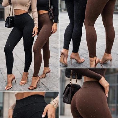 Лосины Lora (M-2XL) LR1126 black (деми) Lora LR1126 black