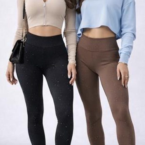 Лосины Lora (M-2XL) LR1128 brown (деми) Lora LR1128 brown