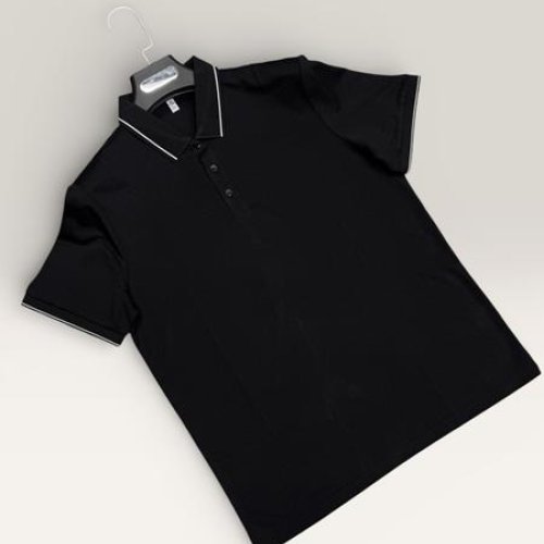 Футболка F.T.H (L-4XL) F826 black (лето) F.T.H F826 black