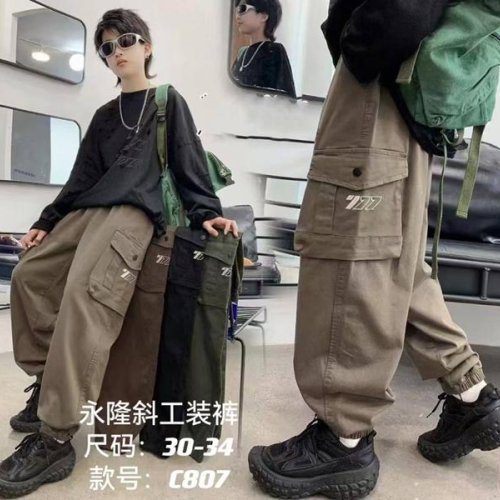 Штаны спорт Фунтик (12-16) C807 black (деми) Фунтик C807 black