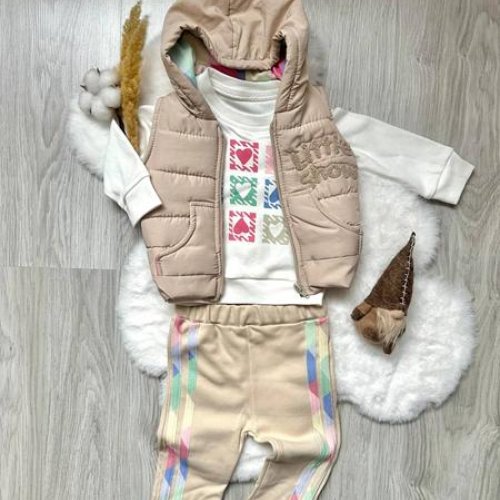 Костюм Emir kids (0.6-1.6) 1004 beige (деми) Emir kids 1004 beige