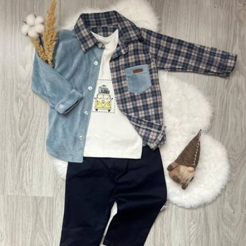 Костюм Emir kids (0.6-1.8) 955 l.blue (деми) Emir kids 955 l.blue