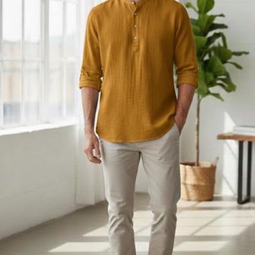 Рубашка Mary Poppins (S-2XL) 7200 yellow (деми) Mary Poppins 7200 yellow