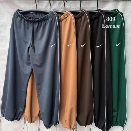 Штаны спорт Shon (54-62) S2589 black (деми) Shon S2589 black