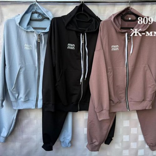 Костюм спорт Shon (44-52) S2566 black (деми) Shon S2566 black