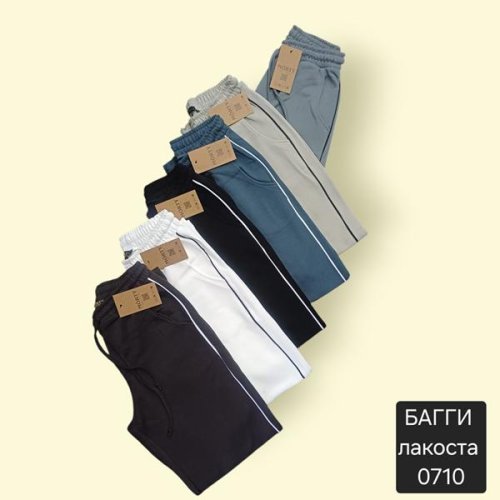 Штаны спорт Moranny (S-2XL) 0710 black (деми) Moranny 0710 black