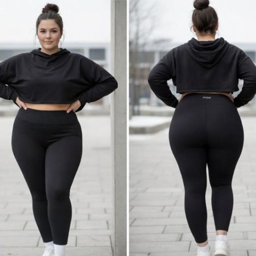 Лосины Sport style (XL-4XL) 50002 black (деми) Sport style 50002 black