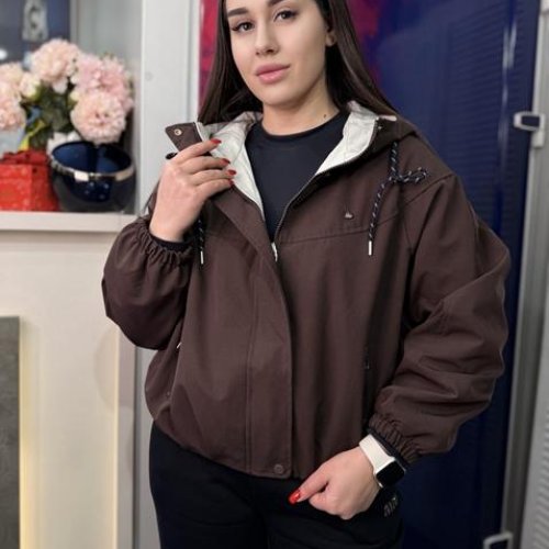 Куртка Style Nadezhda (one size) SN320 brown (деми) Style Nadezhda SN320 brown