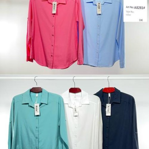 Рубашка BASE (44-52) A8281 white (деми) BASE A8281 white