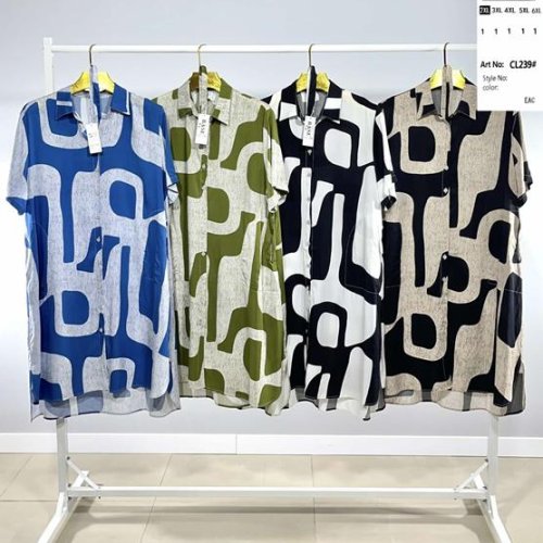 Платье BASE (2XL-6XL) CL239 green (лето) BASE CL239 green