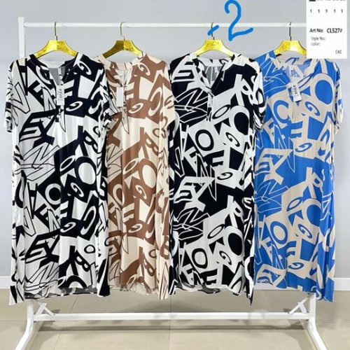 Платье BASE (2XL-6XL) CL527-2 white (лето) BASE CL527-2 white