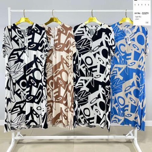 Платье BASE (2XL-6XL) CL827 beige (лето) BASE CL827 beige