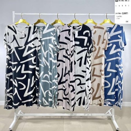 Платье BASE (2XL-6XL) CL9075 green (лето) BASE CL9075 green