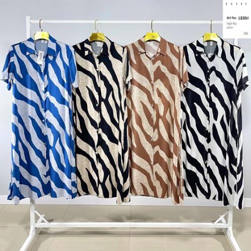 Платье BASE (L-4XL) L830 beige-black (лето) BASE L830 beige-black